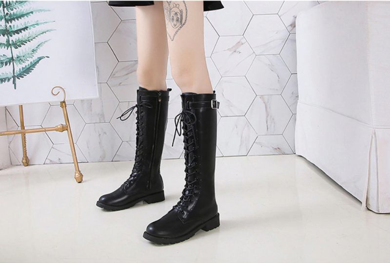 Safiro Boots Knälång - Svart