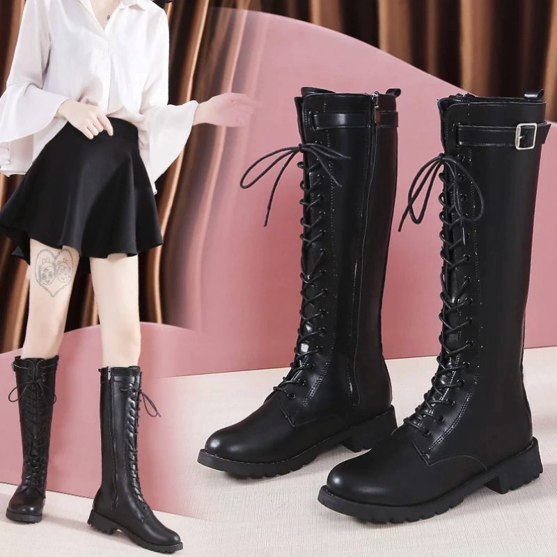Safiro Boots Knälång - Svart