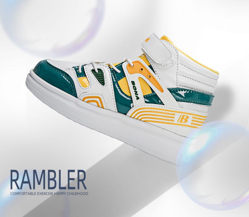 Salibi Pojkar Höga Sneakers - Röd