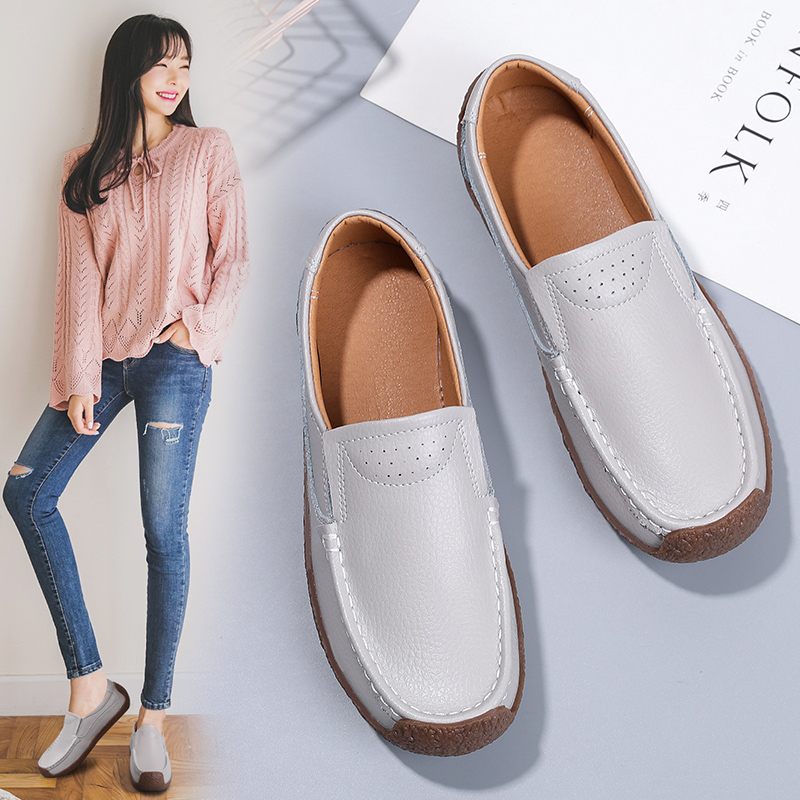 Salma Casual Loafer Skor I Läder För Kvinnor - Svart