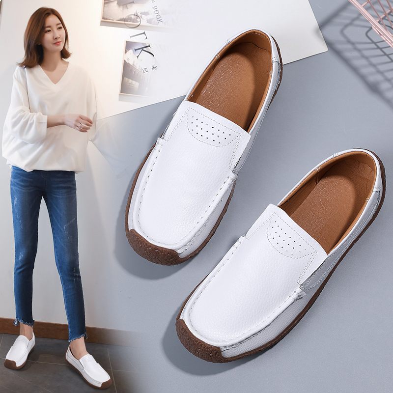 Salma Casual Loafer Skor I Läder För Kvinnor - Svart