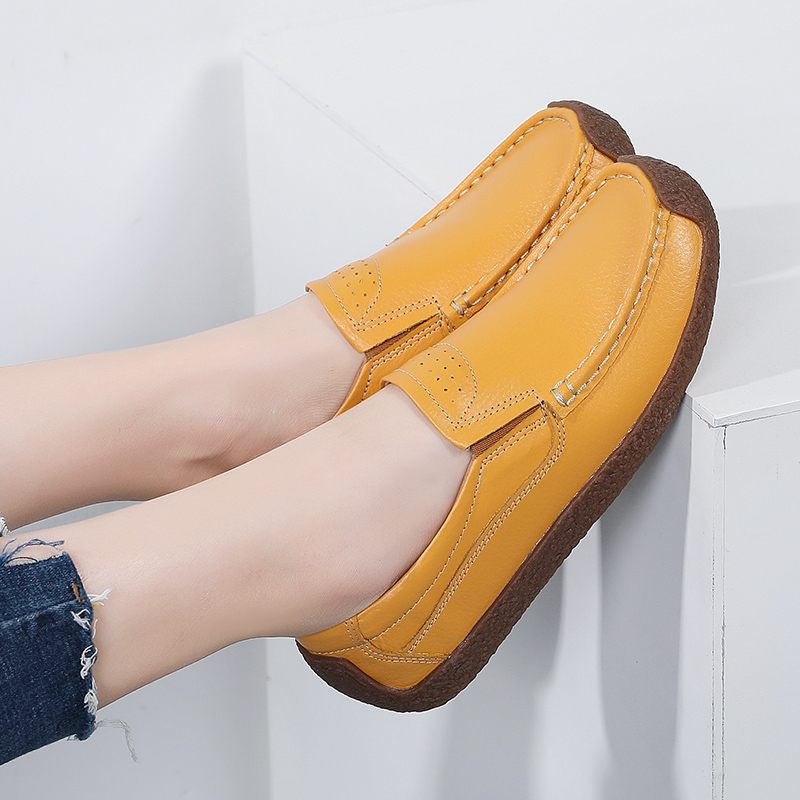 Salma Casual Loafer Skor I Läder För Kvinnor - Svart