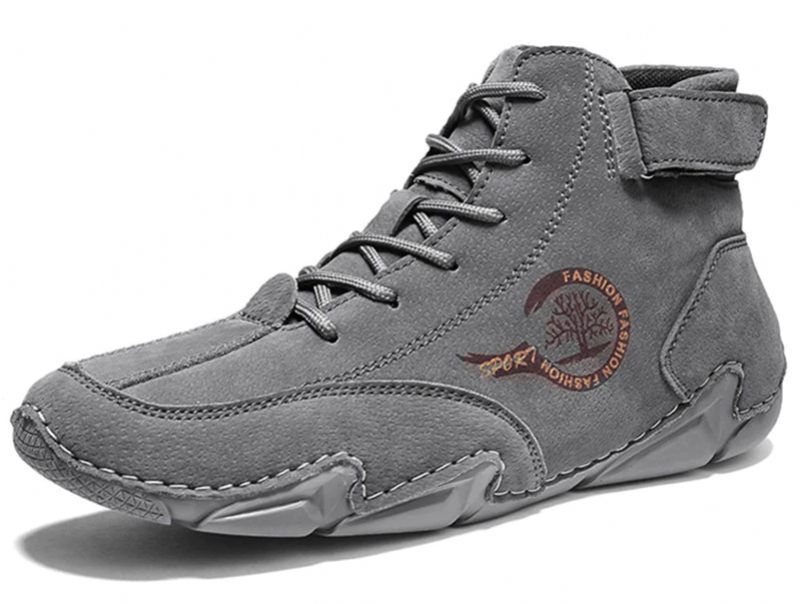 Salvio Klassiska Sneaker För Män - Grå