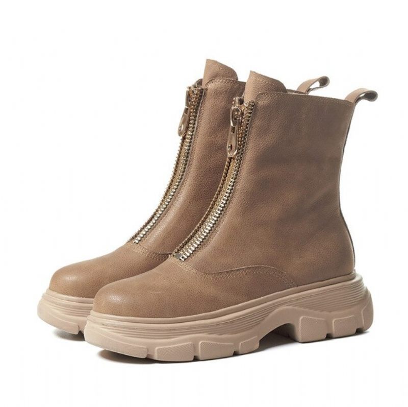 Samay Boots Ankelhöjd - Aprikossyntetfoder
