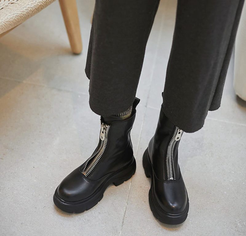 Samay Boots Ankelhöjd - Aprikossyntetfoder