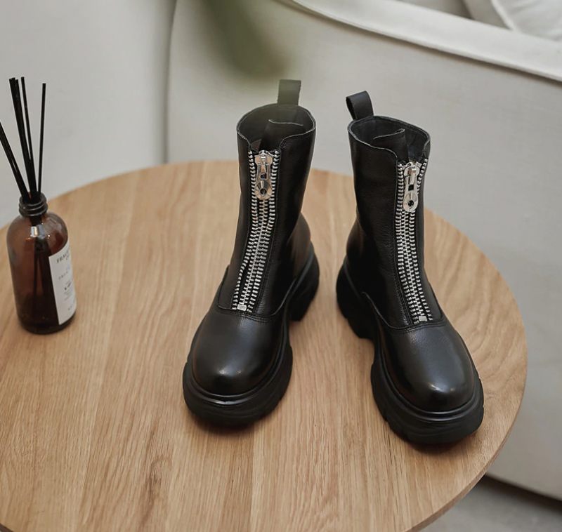 Samay Boots Ankelhöjd - Aprikossyntetfoder