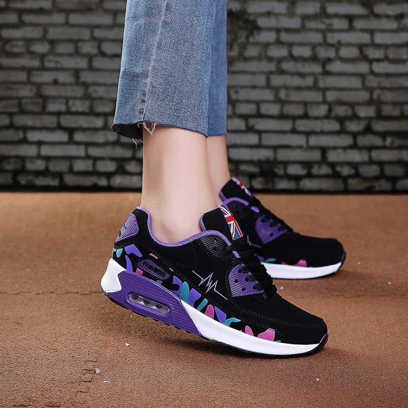 Sand Bekväma Sneakerskor För Kvinnor - Rosa