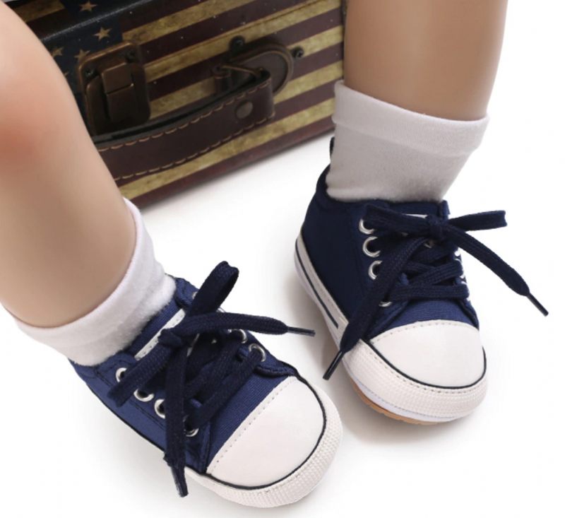 Santamaria Unisex Klassiska Sneakers För Barn - Marinblå