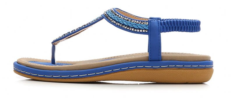 Sara Dam Sommar Flat Sandal - Svart