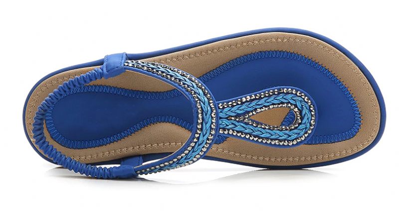 Sara Dam Sommar Flat Sandal - Svart