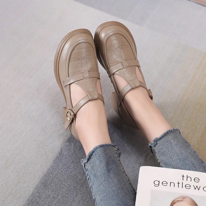 Sara Pumps Med Fyrkantig Klack För Kvinnor - Beige
