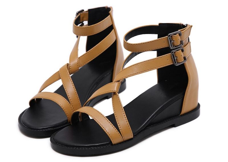 Sasha Sandal Med Kilklack För Kvinnor - Svart