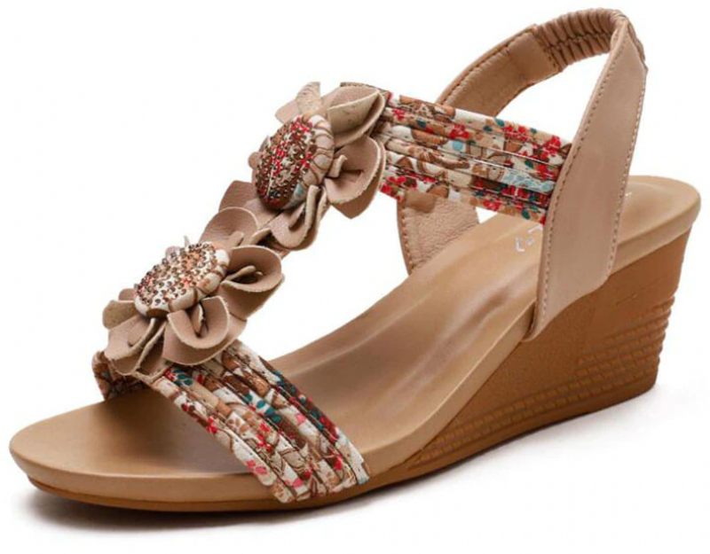 Sasha Sommarkil Sandal För Kvinnor - Aprikos