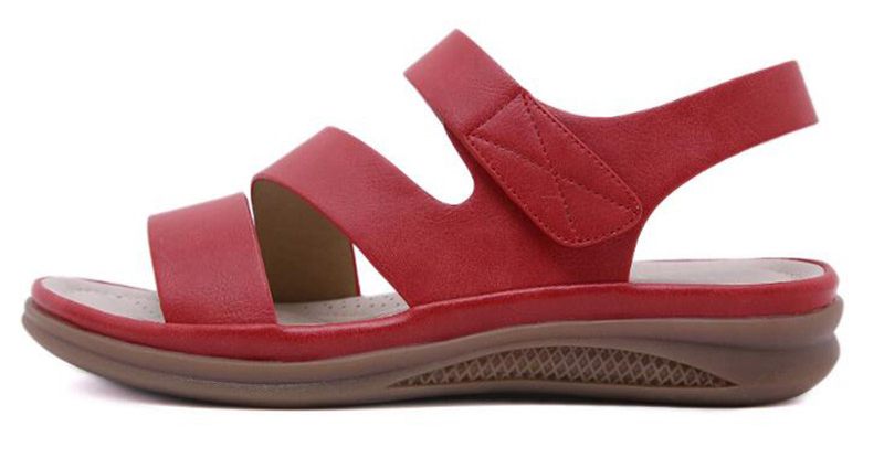 Saula Bekväm Sandal För Kvinnor - Röd