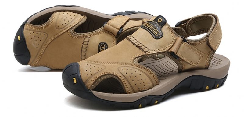 Saulo Sandal För Män - Gul