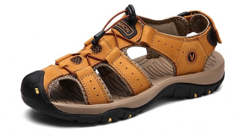Saulo Sandal För Män - Gul