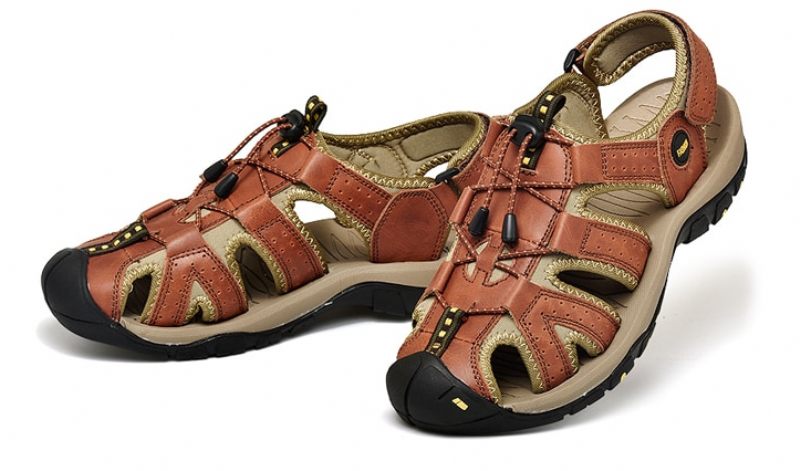 Saulo Sandal För Män - Gul