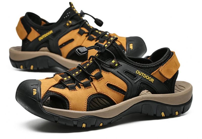 Saulo Sandal För Män - Gul