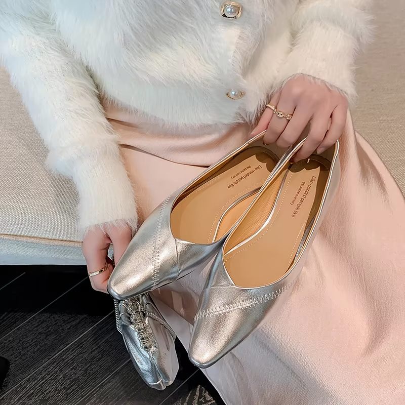 Selena Spetsiga Elegant Pump För Kvinnor - Svart