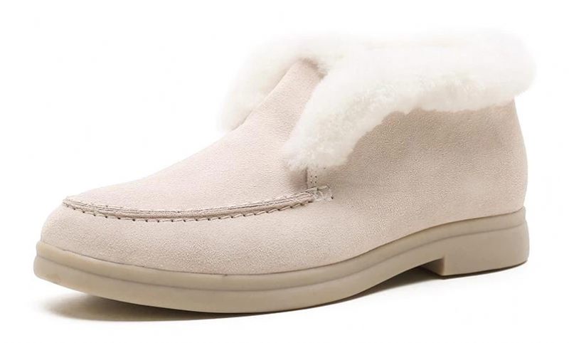 Sella Varma Vintersnöskor För Kvinnor - Beige