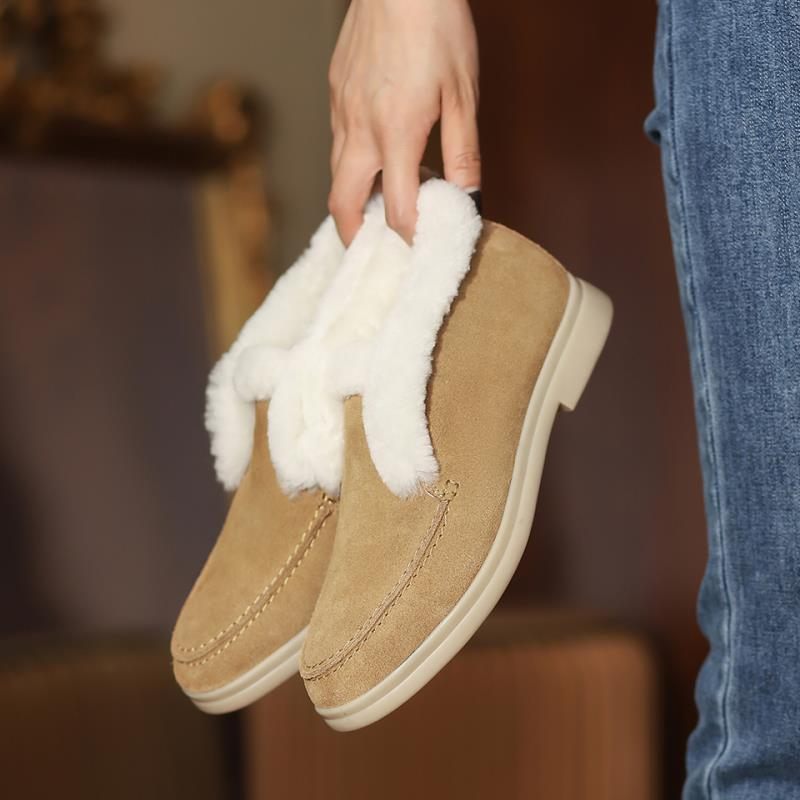 Sella Varma Vintersnöskor För Kvinnor - Beige