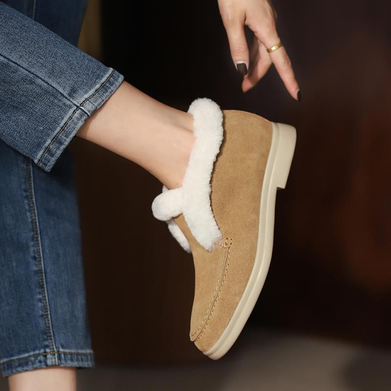 Sella Varma Vintersnöskor För Kvinnor - Beige