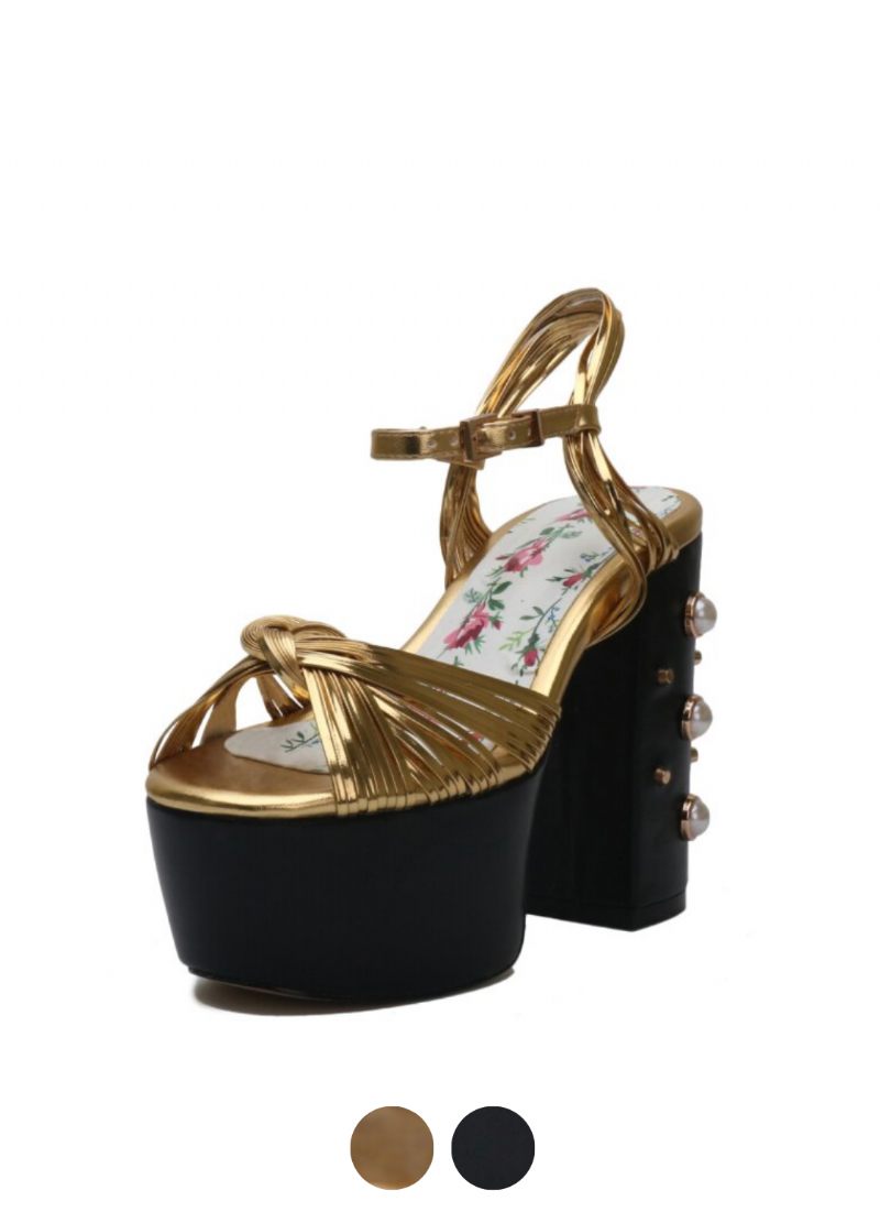 Sharif Vintage Fashion Platform Klackar För Kvinnor