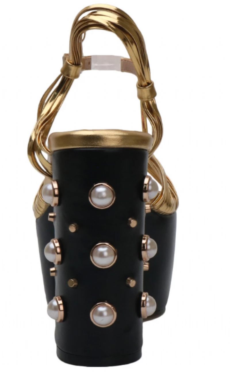 Sharif Vintage Fashion Platform Klackar För Kvinnor - Guld