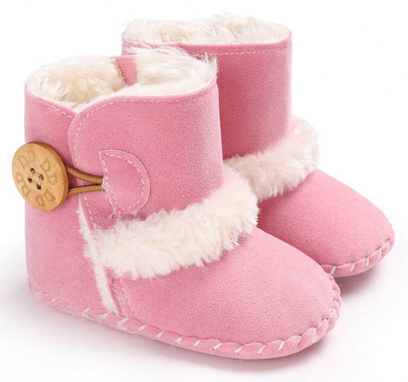 Sharon Baby Flickors Snöstövlar - Rosapäls