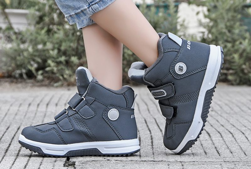 Sheeran Unisex Warm Sneaker För Barn - Grå