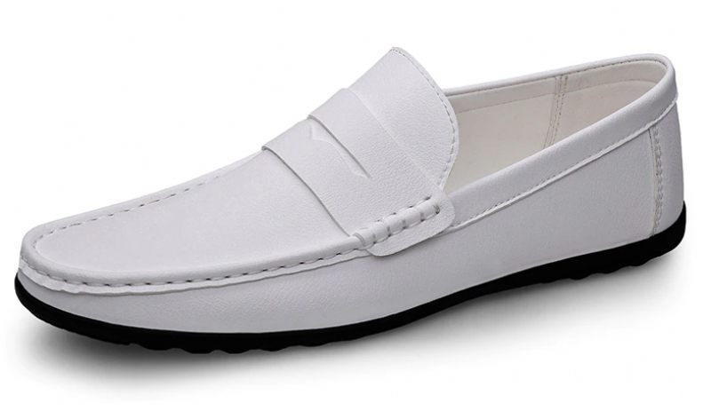 Shinoda Loafers Klänning Skor För Män - Vit