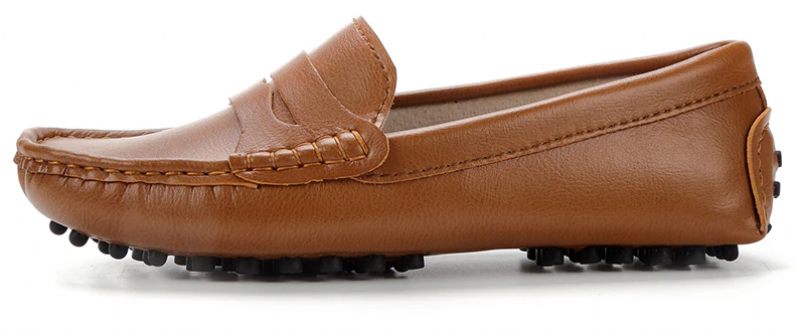 Sika Damer Flat Leather Loafer Svarta Skor - Svart
