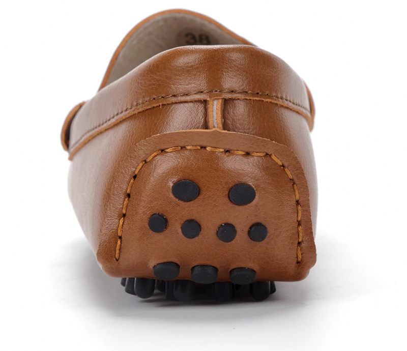 Sika Damer Flat Leather Loafer Svarta Skor - Svart