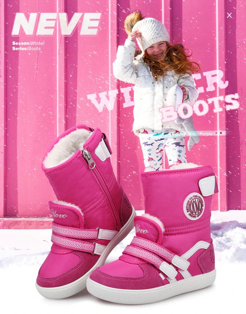 Silvia Flickors Snöstövlar - Fuscia