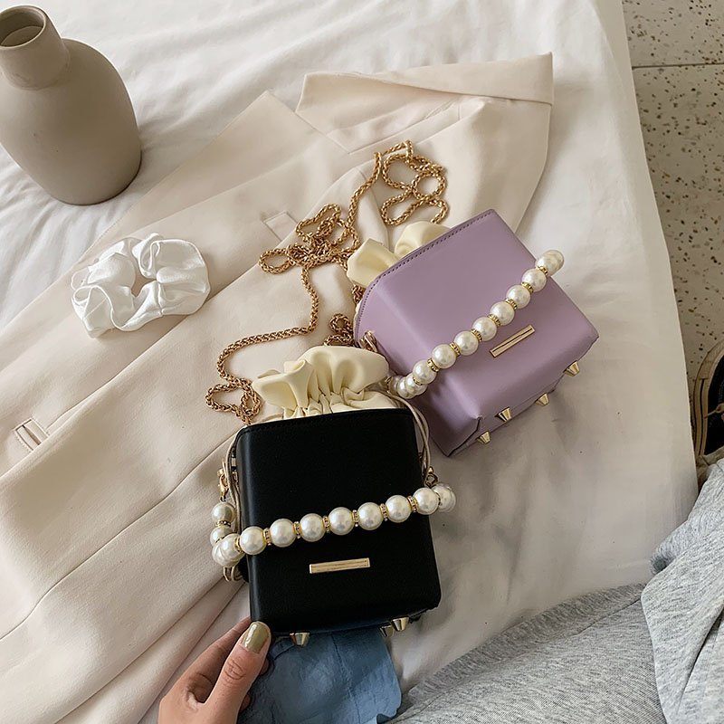 Simon Crossbody-handväska I Läder För Kvinnor - Vit