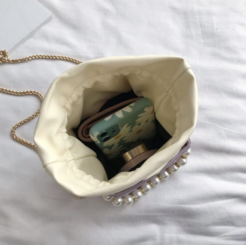 Simon Crossbody-handväska I Läder För Kvinnor - Vit