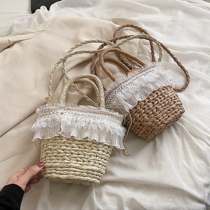 Siul Sommarhalmhandväska För Kvinnor - Khaki
