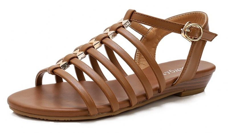 Solvey Roman Beach Sandal För Kvinnor - Brun