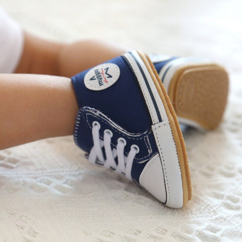 Spike Baby Pojkar Klassiska Sneakers - Blå