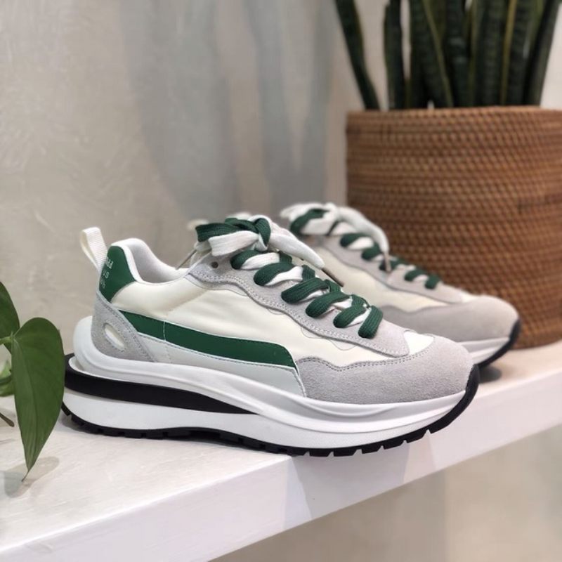 Stark Sneaker I Läder För Kvinnor - Beige