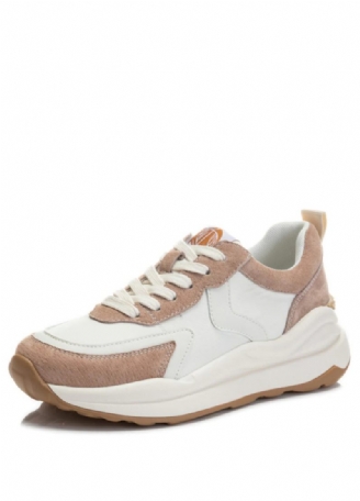 Stefany Sneaker I Platt Läder För Kvinnor