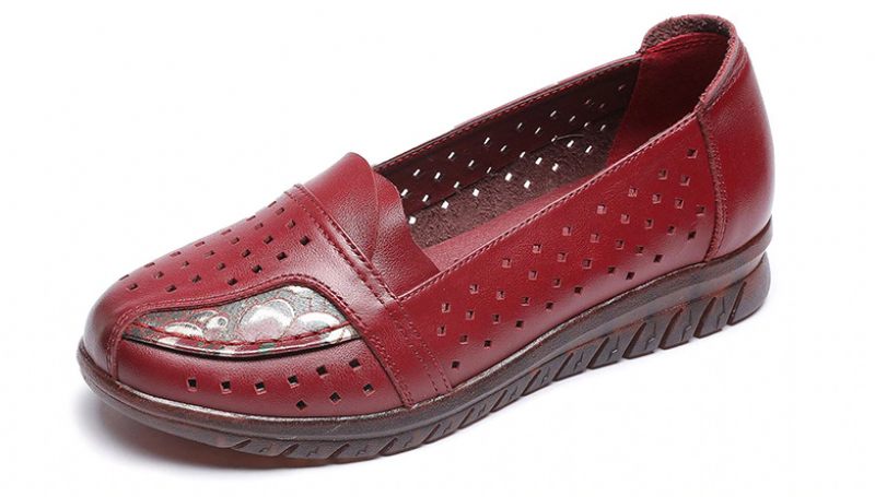 Stella Slip-on Skor I Äkta Läder För Kvinnor - Svart