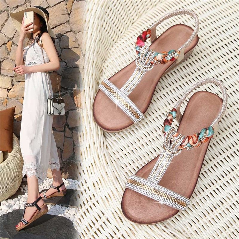 Tamara Damwedgar Summer Sandal - Guld