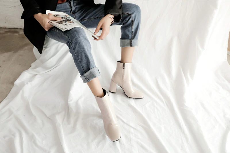 Tamayo Boots Ankelhöjd - Beige