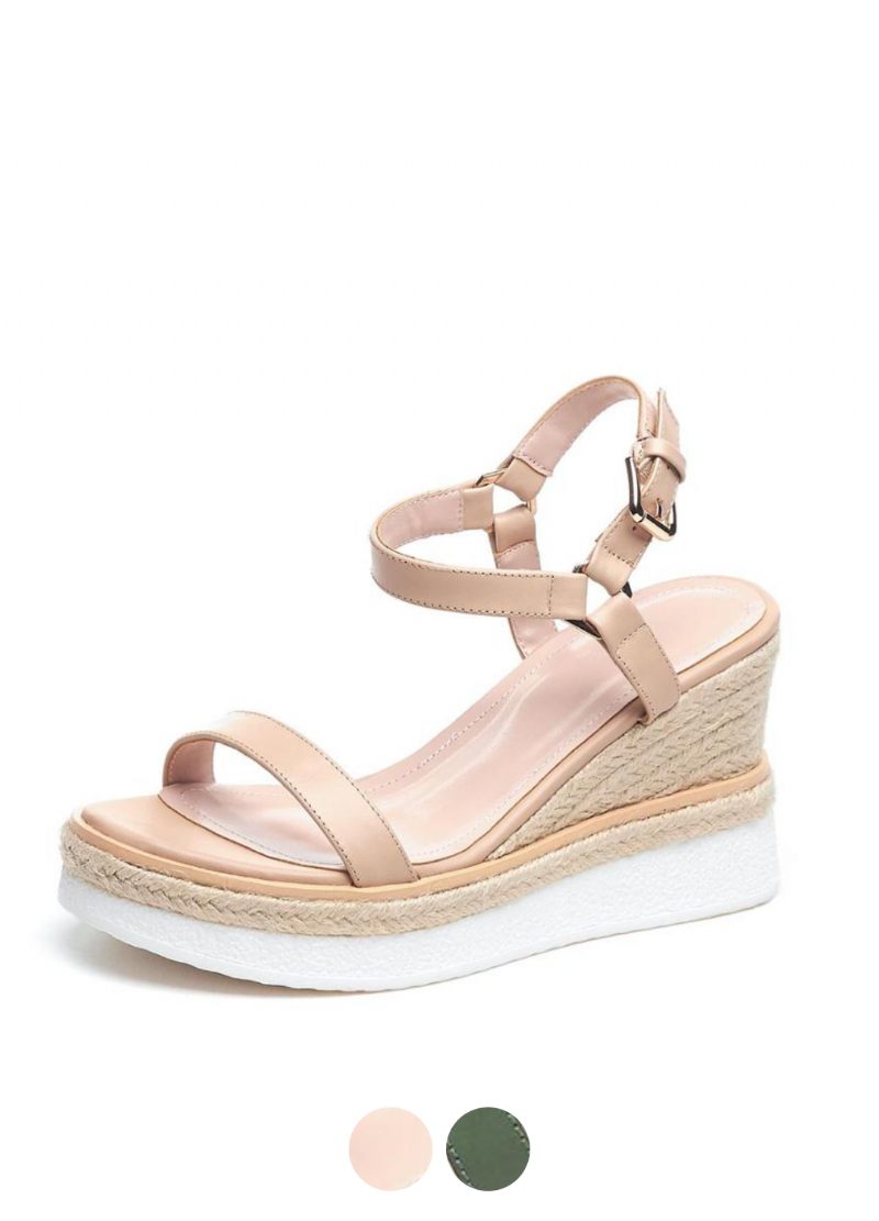 Tango Sandal I Läder Med Kil För Kvinnor