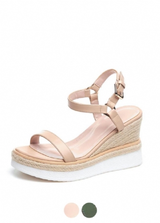 Tango Sandal I Läder Med Kil För Kvinnor