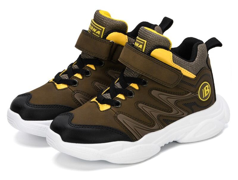 Tanji High Top Sneaker För Pojkar - Oliv