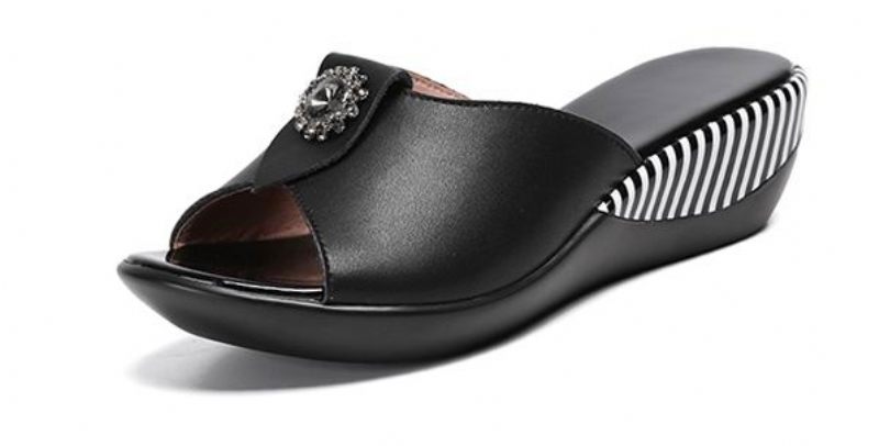 Teresa Halkfri Sandal För Dam - Svart
