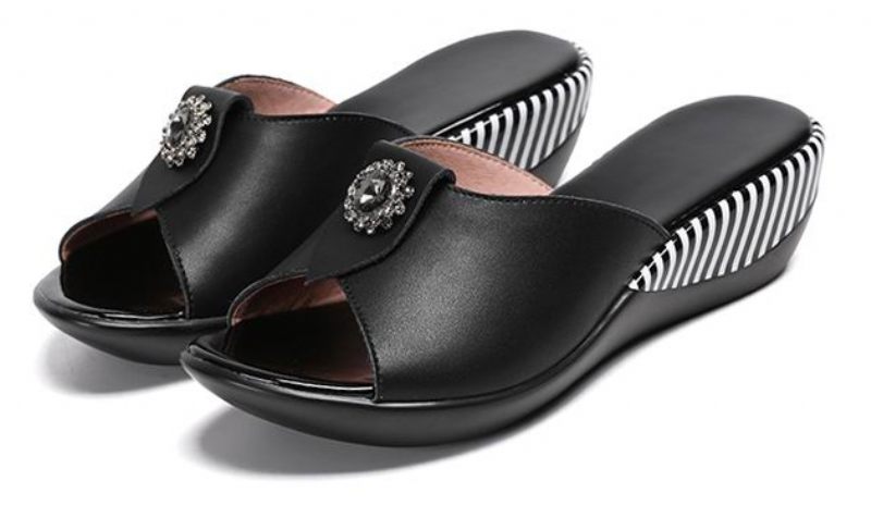 Teresa Halkfri Sandal För Dam - Svart