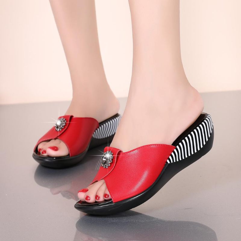Teresa Halkfri Sandal För Dam - Svart